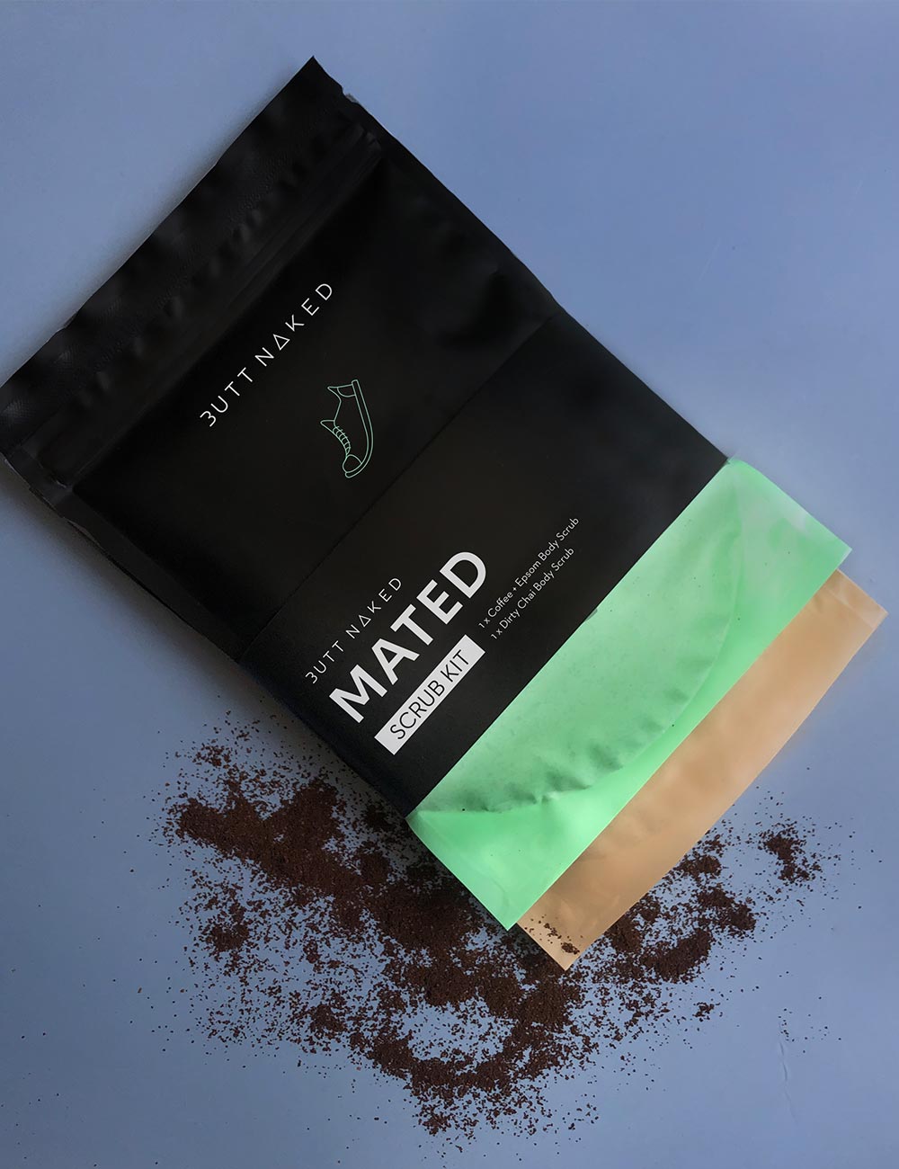 Exfoliating and hydrating Mated Scrub Kit by Butt Naked - Natural and Cruelty-Free