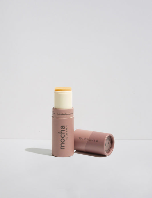 Mocha Coffee Lip Balm by Butt Naked - Natural, Vegan, Cruelty-Free Lip Care